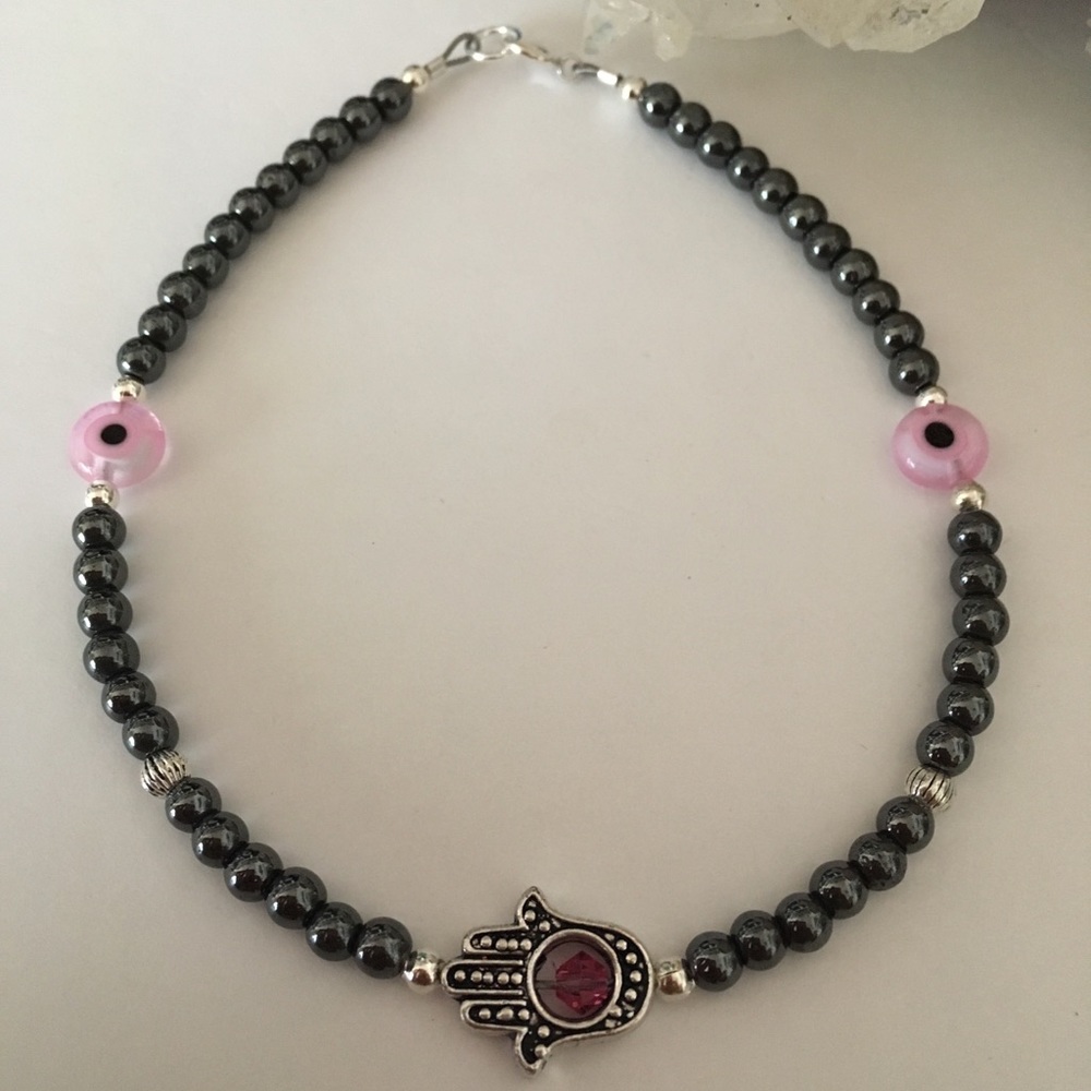 💗Pink Evil Eye Bracelet / Anklet